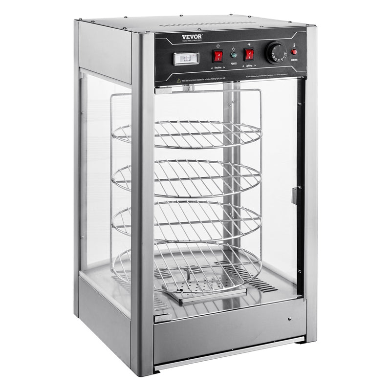 VEVOR pārtikas sildītājs, 35,6 cm picas displejs, 4 līmeņu komerciāls elektrisks picas sildītājs