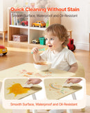 VEVOR bērnu galds ar 2 krēsliem, toddleru galds un krēslu komplekts ar apaļotu stūru dizainu un grafiti galda virsmu, koka galds mākslai, radošajām aktivitātēm, lasīšanai, mācībām un zīmēšanai, piemērots klasēm, bērnudārziem vai mājām, burlywood krāsā.