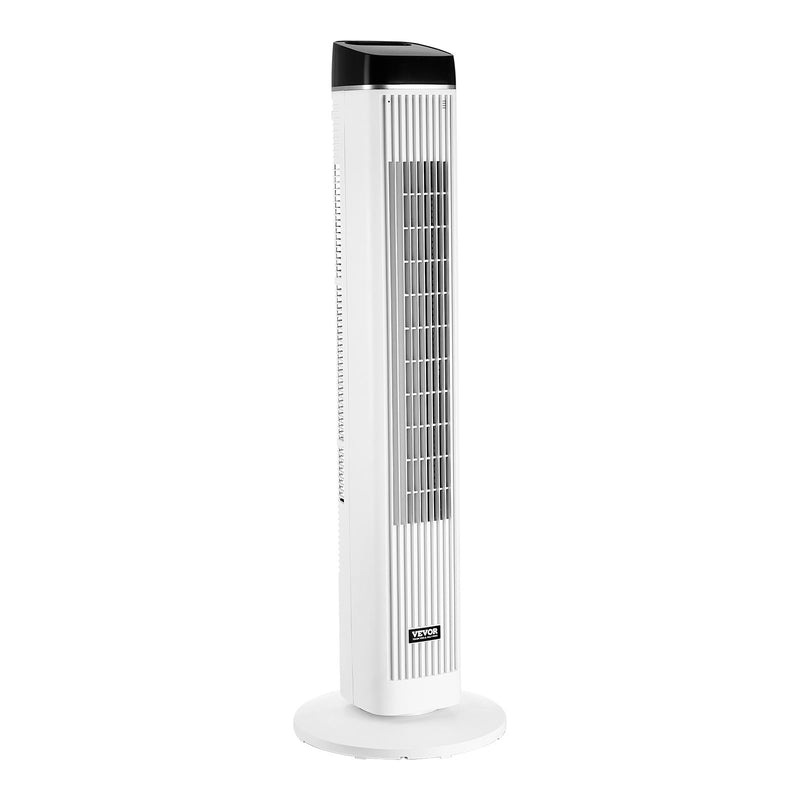 VEVOR 99 cm oscilējošais torņventilators ar 9 stundu taimeri, 6,7 m/s, tālvadības pults vadība