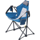 VEVOR salokāms šūpuļkrēsls kempingam ar regulējamu atzveltni, galvas balstu, krūzes turētāju un glabāšanas kabatu, kempinga hamaka krēsls, maksimālā slodze 136 kg, piemērots kempingam un citām āra aktivitātēm