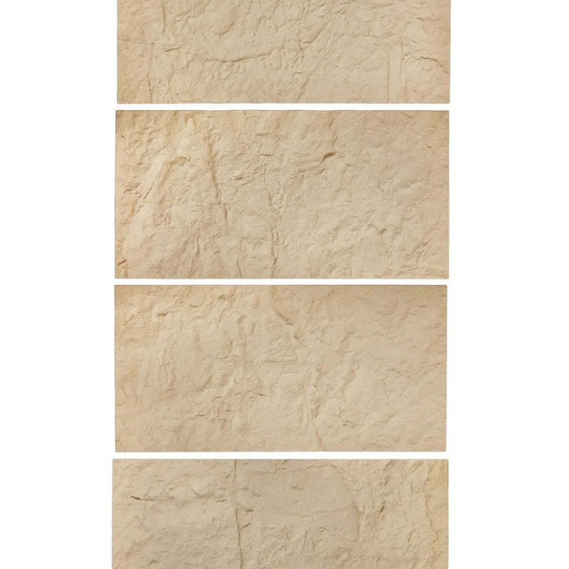 VEVOR 3D sienas paneļi, 4 gab., PU dabīgā akmens imitācijas dizains, 1200 × 600 mm, kopējais pārklājums 2,97 m², akcenta sienas dekors interjeram griestiem, guļamistabai, viesistabai un spēļu telpai, akmens dzeltenā krāsā