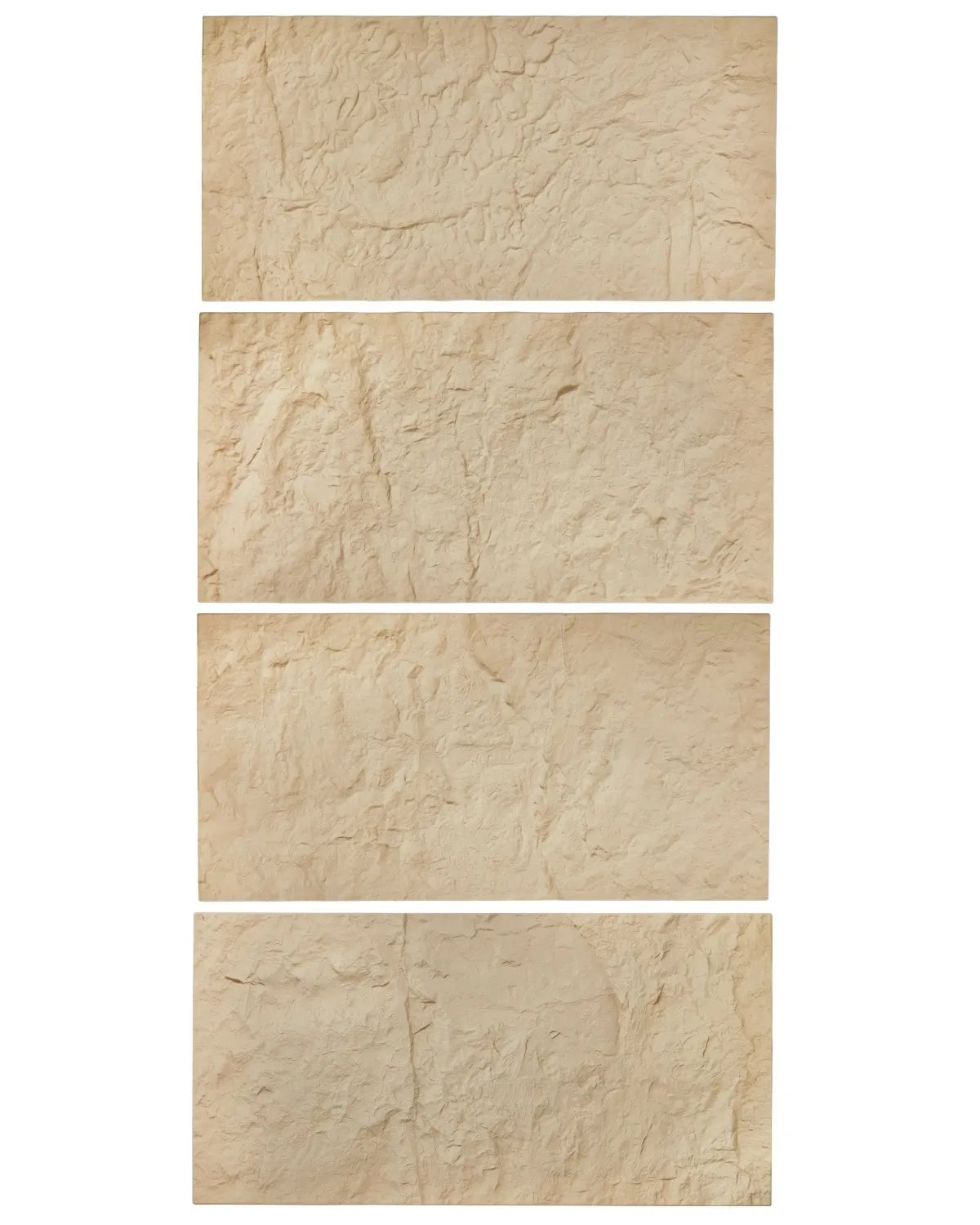 VEVOR 3D Wall Panels, 4 Pieces, PU Natural Stone Imitation Design, 1200 × 600 mm, Total Coverage 2.97 m², Accent Wall Décor for Interior Ceilings, Bedroom, Living Room and Game Room, Stone Yellow