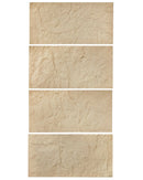 VEVOR 3D sienas paneļi, 4 gab., PU dabīgā akmens imitācijas dizains, 1200 × 600 mm, kopējais pārklājums 2,97 m², akcenta sienas dekors interjeram griestiem, guļamistabai, viesistabai un spēļu telpai, akmens dzeltenā krāsā