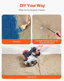 VEVOR 3D sienas paneļi, 4 gab., PU dabīgā akmens imitācijas dizains, 1200 × 600 mm, kopējais pārklājums 2,97 m², akcenta sienas dekors interjeram griestiem, guļamistabai, viesistabai un spēļu telpai, akmens dzeltenā krāsā