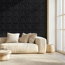 VEVOR 3D sienas paneļi, 33 gab., PVC minimālisma romba dizaina flīzes, 300 × 300 mm, kopējais pārklājums 3 m², akcenta sienas dekors interjeram griestiem, guļamistabai, viesistabai un spēļu telpai, matēti melnā krāsā