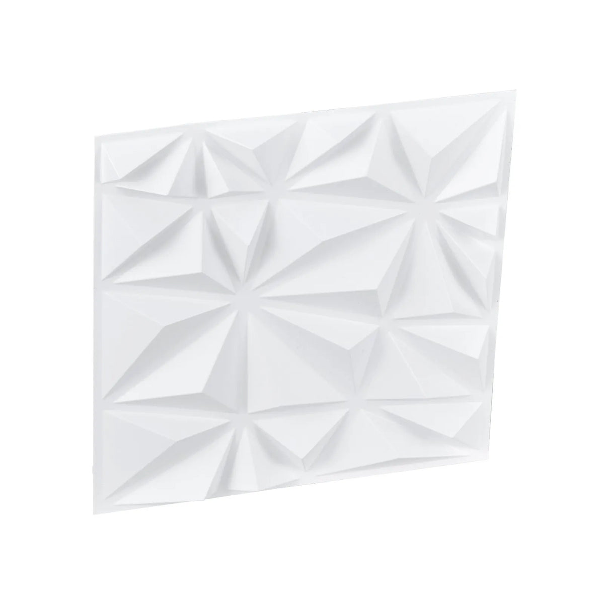 VEVOR 3D Wall Panels, 33 pcs, 300 × 300 mm PVC Modern Artistic Minimalist Diamond Tile Panels, Total Coverage 3 m², Accent Wall Panels for Interior Décor Ceilings, Bedroom, Living Room and Game Room, Matte White