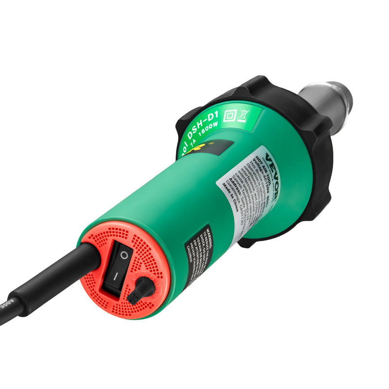 VEVOR Karstā Gaisa Līmēšanas Rīks 1600W PVC TPO Vinila Siltuma Pistole un 5 Piederumi