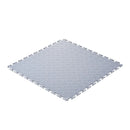 VEVOR savienojamas garāžas grīdas flīzes 513 × 513 × 5 mm, 16 gab., neslīdoši PVC paklāji ar rombveida reljefu, gaiši pelēkas