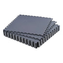 VEVOR savienojamas garāžas grīdas flīzes 513 × 513 × 5 mm, 16 gab., neslīdoši PVC paklāji ar rombveida reljefu, grafītpelēki