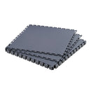 VEVOR savienojamas garāžas grīdas flīzes 513 × 513 × 5 mm, 8 gab., neslīdoši PVC paklāji ar rombveida reljefu, grafītpelēki