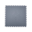 VEVOR savienojamas garāžas grīdas flīzes 513 × 513 × 5 mm, 8 gab., neslīdoši PVC paklāji ar rombveida reljefu, grafītpelēki