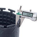 VEVOR savienojamas garāžas grīdas flīzes 513 × 513 × 5 mm, 8 gab., neslīdoši PVC paklāji ar rombveida reljefu, grafītpelēki