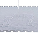VEVOR savienojamas garāžas grīdas flīzes 513 × 513 × 5 mm, 8 gab., neslīdoši PVC paklāji ar rombveida reljefu, sudraba krāsā