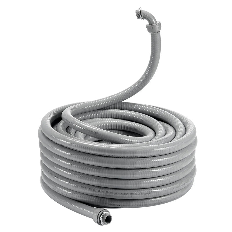 Elastīga šķidrumizturīga nemetāliska PVC vada aizsargšļūtene Ø 12,7 mm, 30,5 m