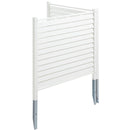 Vinila privātuma žogs 122 × 122 cm, āra ekrāns atkritumu konteineriem un baseina aprīkojumam, kondicioniera norobežojums, komplekts ar žalūziju paneļiem (2 paneļi)