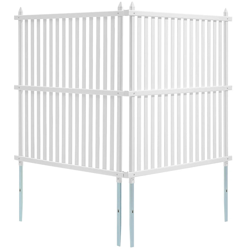 121 × 121 cm vinila privātuma paneļi, 2 gab., āra gaisa kondicioniera, baseina aprīkojuma, atkritumu konteineru un citu zonu nožogošanai