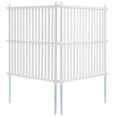 121 × 121 cm vinila privātuma paneļi, 2 gab., āra gaisa kondicioniera, baseina aprīkojuma, atkritumu konteineru un citu zonu nožogošanai