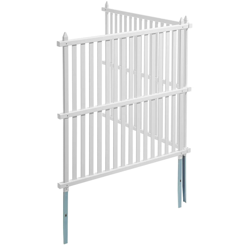 121 × 121 cm vinila privātuma paneļi, 2 gab., āra gaisa kondicioniera, baseina aprīkojuma, atkritumu konteineru un citu zonu nožogošanai