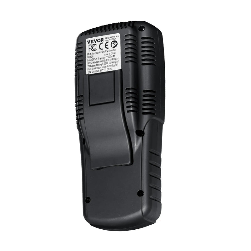 VEVOR 8-in-1 gaisa kvalitātes monitors, profesionāls PM2.5 / PM10 / PM1.0 daļiņu skaitītājs ar formaldehīda, TVOC, temperatūras un mitruma mērīšanu, AQI mērītājs lietošanai telpās un ārā ar trauksmes sliekšņiem