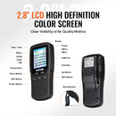 VEVOR 8-in-1 gaisa kvalitātes monitors, profesionāls PM2.5 / PM10 / PM1.0 daļiņu skaitītājs ar formaldehīda, TVOC, temperatūras un mitruma mērīšanu, AQI mērītājs lietošanai telpās un ārā ar trauksmes sliekšņiem