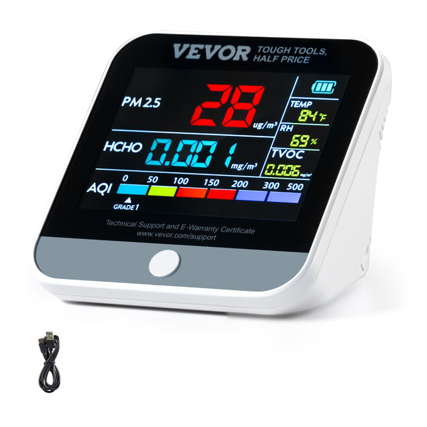 VEVOR 8-in-1 Mini Gaisa kvalitātes monitors