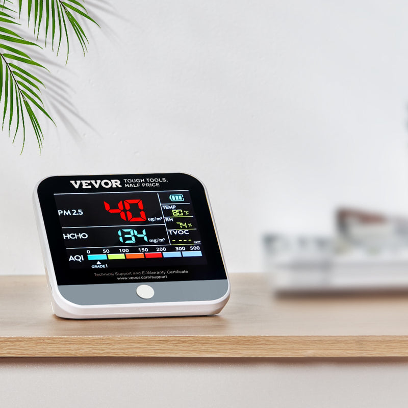 VEVOR 8-in-1 Mini Gaisa kvalitātes monitors