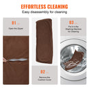 VEVOR mīksta ādas mājdzīvnieku dīvāns – vidēja izmēra suņiem un kaķiem, melns, ar slodzi līdz 50 kg