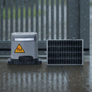 VEVOR Saules bīdāmo vārtu atvērējs 280 W, elektrisks motors vārtiem līdz 20 m un 816 kg, zobratu sliedes žoga vārtu motors ar infrasarkano sensoru un 2 tālvadības pultīm, piebraucamo vārtu atvēršanas sistēma