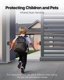 VEVOR Automātiskais bīdāmo vārtu atvērējs 280 W, elektrisks motors vārtiem līdz 25 m un 816 kg, neilona zobratu sliede, infrasarkanais sensors un 2 tālvadības pultis, piebraucamo vārtu atvēršanas sistēma