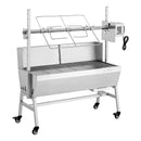 VEVOR elektriskais rotācijas grils, 38 W BBQ āra cūkas un jēra iesma grils, ogļu iesma grils ar 60 kg slodzes ietilpību un 7 līmeņu augstuma regulēšanu, nerūsējošā tērauda elektriskais rotācijas grila komplekts kempingam un lietošanai ārā