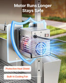 VEVOR rotējošais grils (spits), 38 W āra BBQ cūkas un jēra cepšanai, ogļu spits ar 60 kg kravnesību, ar riteņiem un 4 līmeņu augstuma regulēšanu, nerūsējošā tērauda elektriskais rotējošā grila komplekts kempingam un āra pasākumiem