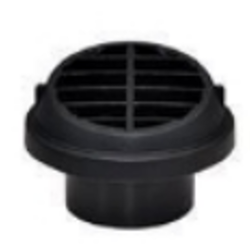Siltās izplūdes plastmasas uzgalis priekš 75mm atveres,melns(Vevor dīzeļa sildītajiem)