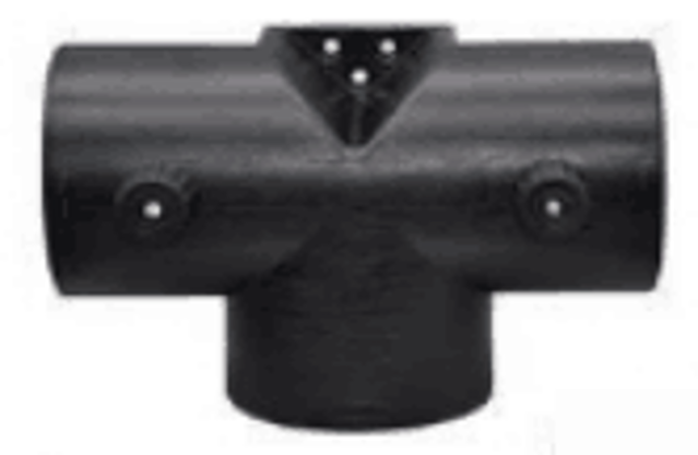 T tipa pāreja no 1 uz 2 izejām priekš 75mm atveres,melns(Vevor dīzeļa sildītajiem)