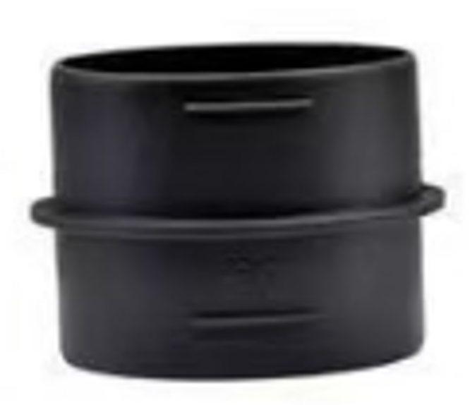 Straight Connector 75mm Hot Air Pipe, Black – for 5kW / 8kW Diesel Heaters (Vevor and Similar)
