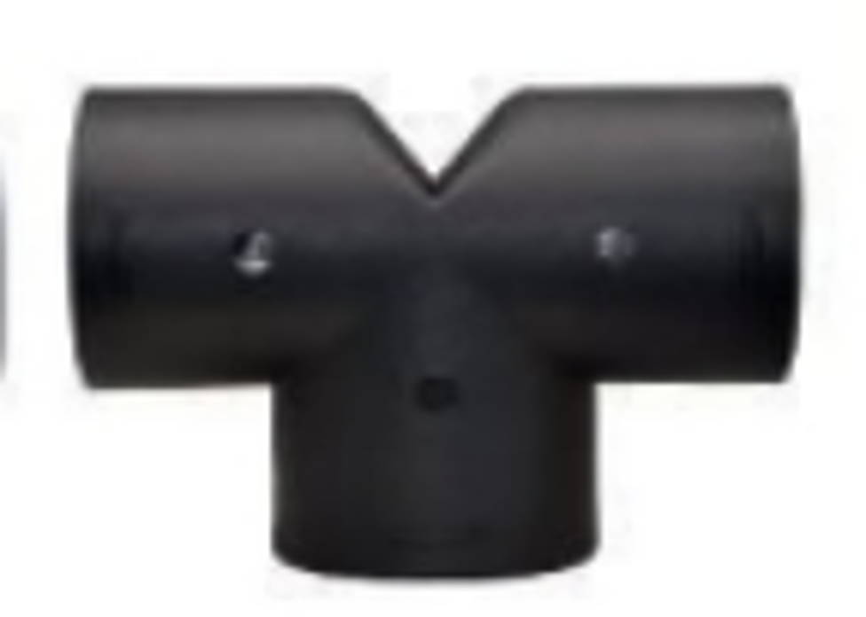T-shaped adapter 75mm 1 to 2 outlets for hot air duct, black – diesel heaters 5kW / 8kW (Vevor and similar)