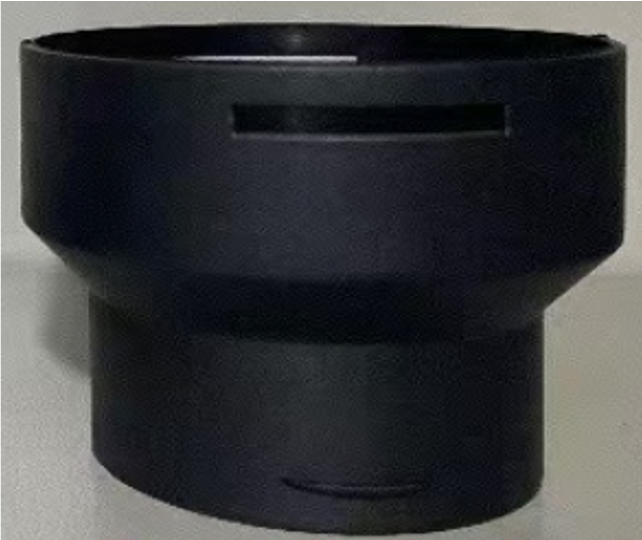 75mm to 60mm Hot Air Duct Adapter, Black – for Diesel Heaters (Vevor and Similar)