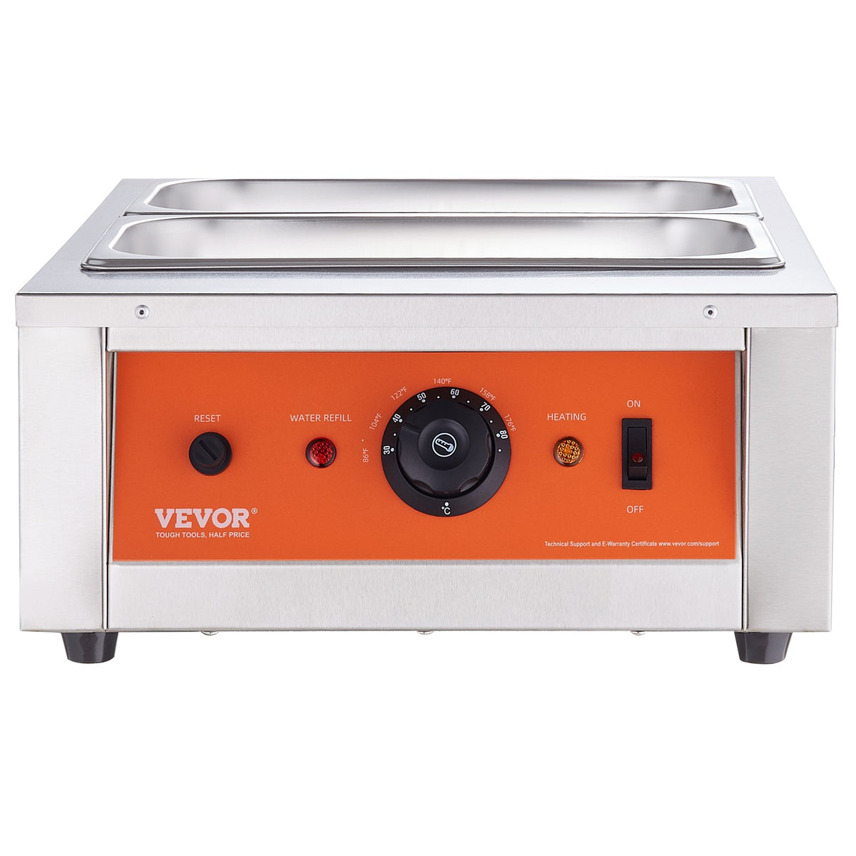 VEVOR šokolādes kausēšanas iekārta 8 kg ar 2 tvertnēm