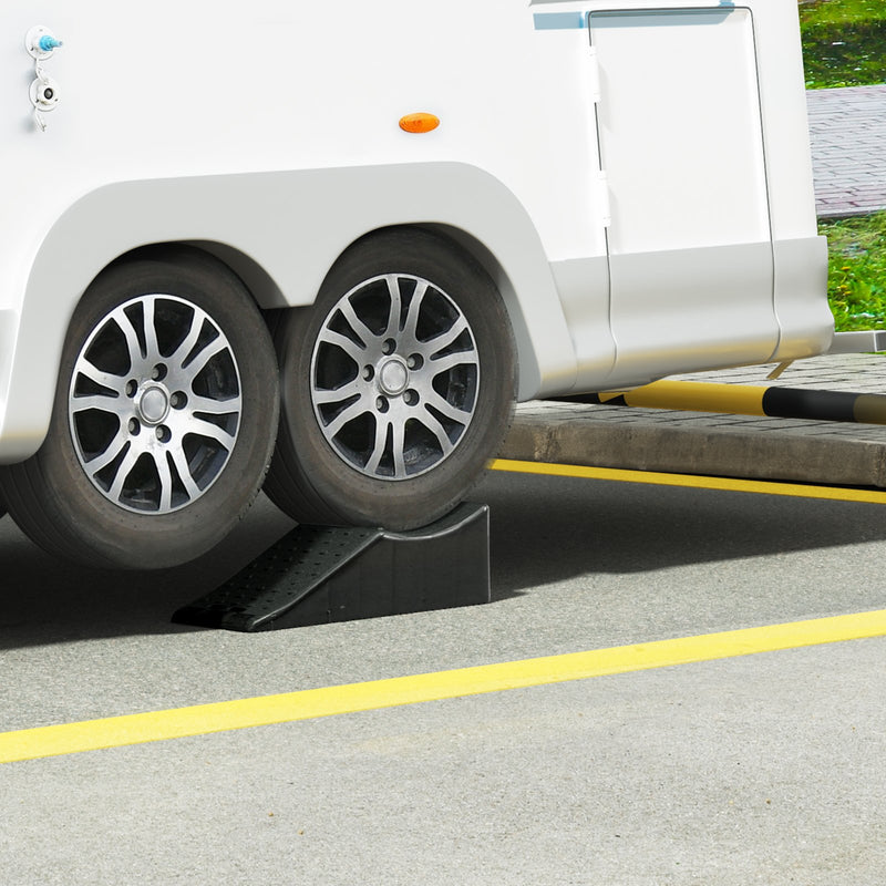 VEVOR automašīnu rampa, zema profila, 9000 kg slodze, 14 cm pacelšanas augstums, smaga riepu rampa eļļļas maiņai un transportlīdzekļa apkopei.