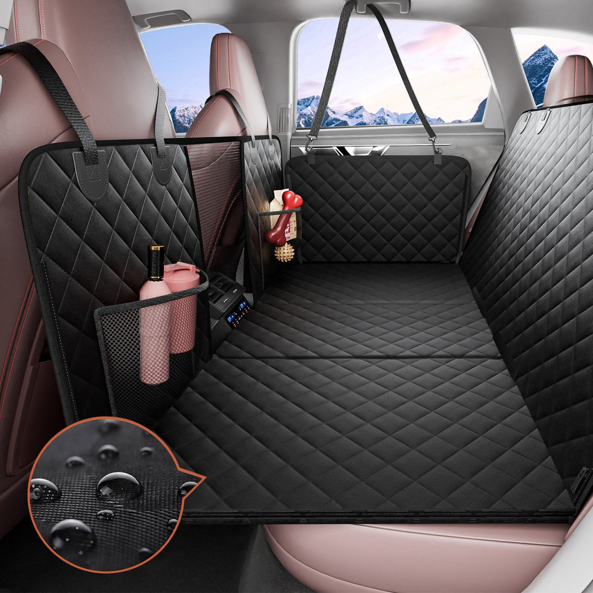VEVOR Waterproof Dog Car Seat Cover, 600D, 132 × 63 cm