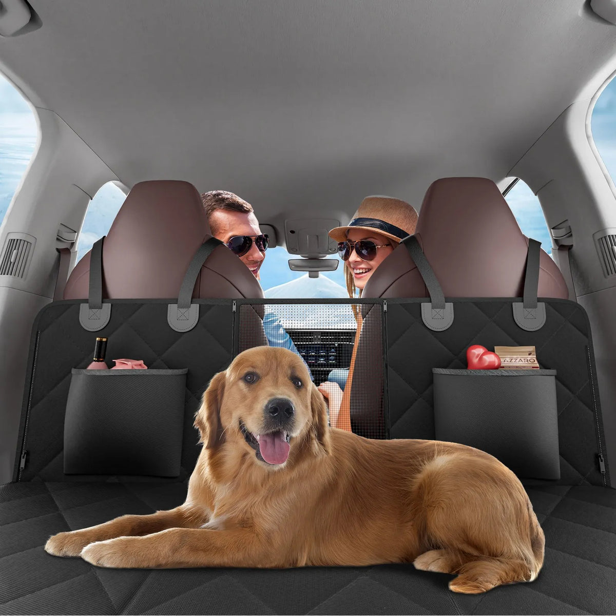 VEVOR Waterproof Dog Car Seat Cover, 600D, 134.5 × 63 cm