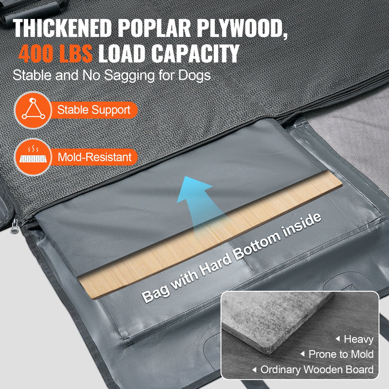 VEVOR Ūdensnecaurlaidīgs suņu sēdekļa pārvalks 1370 x 610 mm, 600D, automašīnām