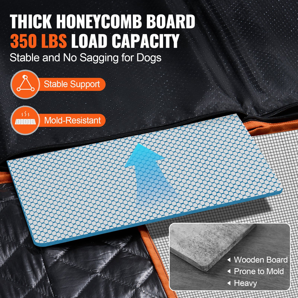 VEVOR Waterproof Dog Rear Seat Cover for Car, 600D, 137 × 65 cm