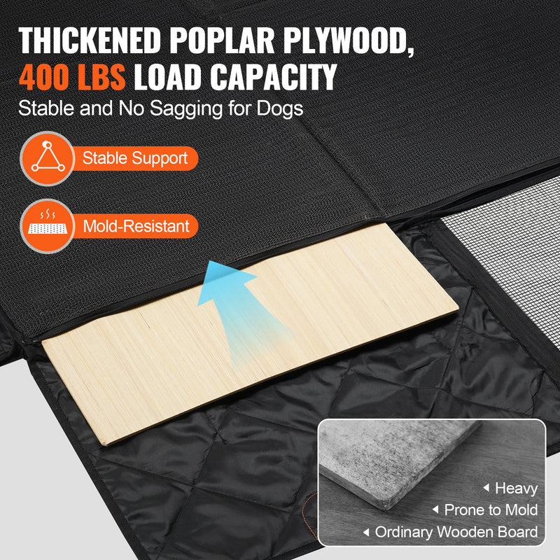 VEVOR Ūdensnecaurlaidīgs suņu sēdekļa pārvalks automašīnām 1458 x 770 mm, 600D