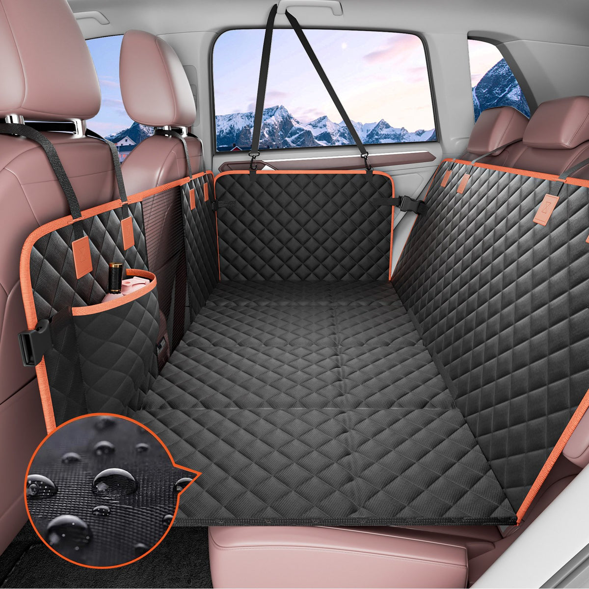 VEVOR Waterproof Dog Seat Cover for SUV, 600D, 130 × 70 cm