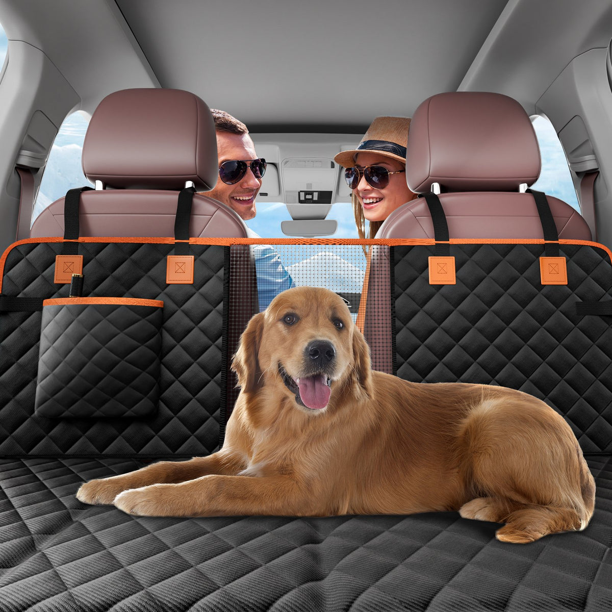 VEVOR Waterproof Dog Seat Cover for SUV, 600D, 130 × 70 cm