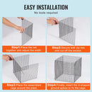 10 gab. augu aizsargi pret dzīvniekiem, 30 x 30 cm augu balsti dārzeņiem