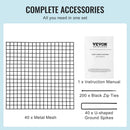 10 gab. augu aizsargi pret dzīvniekiem, 30 x 30 cm augu balsti dārzeņiem