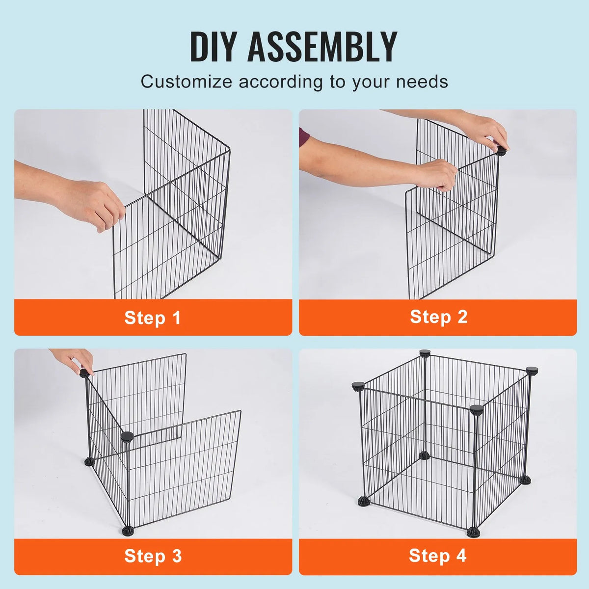 5 pcs plant guards against animals, 39 x 39 cm metal plant supports