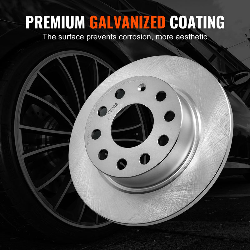 VEVOR Aizmugurējais bremžu komplekts, bremžu diski un bremžu kluči Audi A3 (8P) nomaiņas komplekts