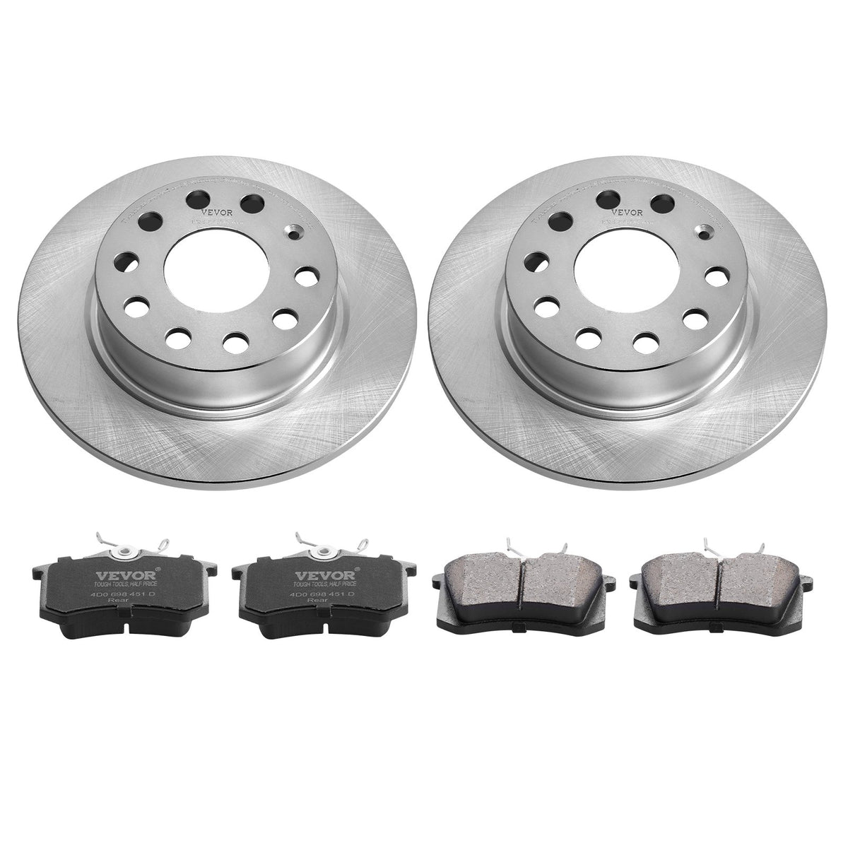 VEVOR Rear Brake Kit, Brake Discs and Brake Pads Audi A3 (8P) Replacement Set